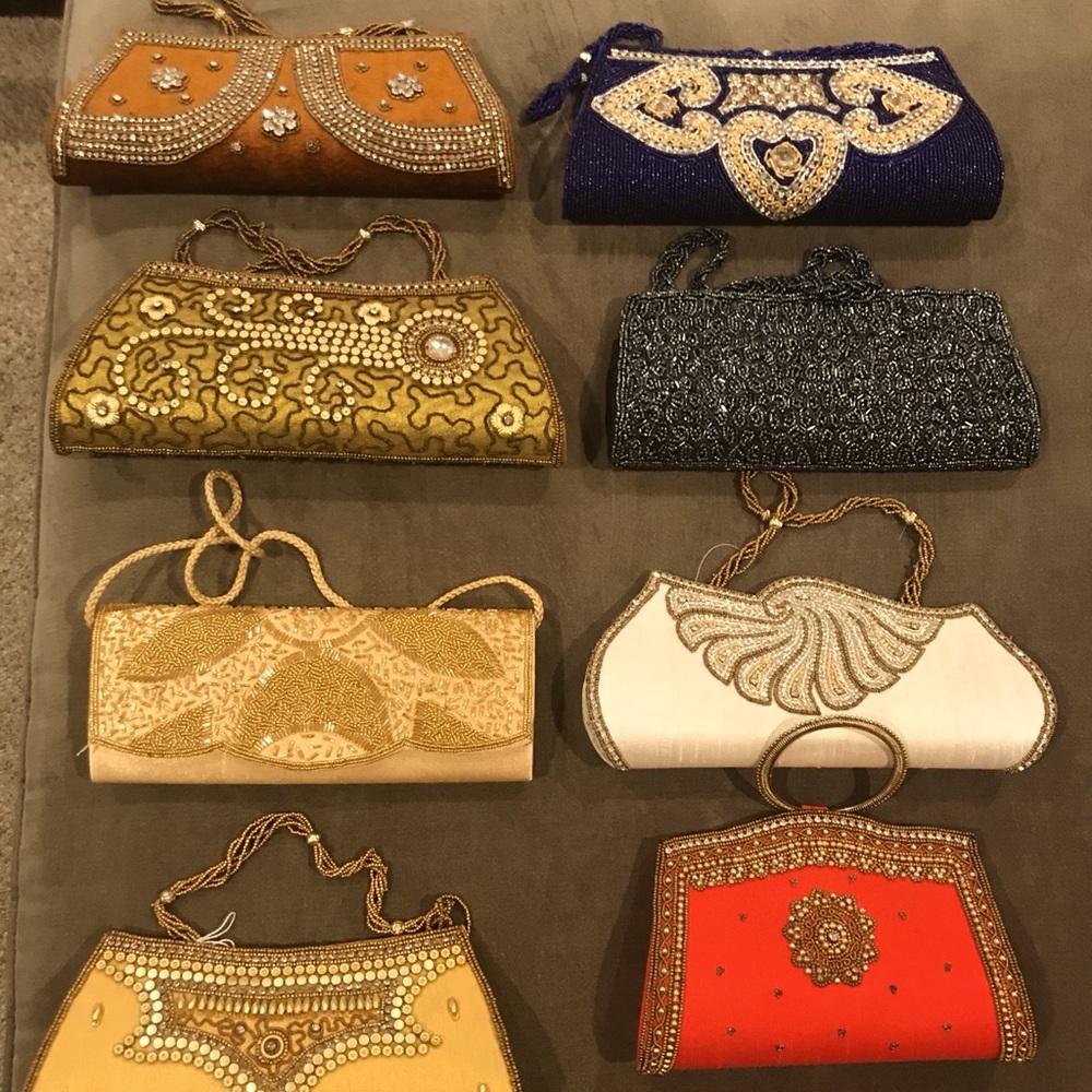Vintage statement purses from India. $30 each